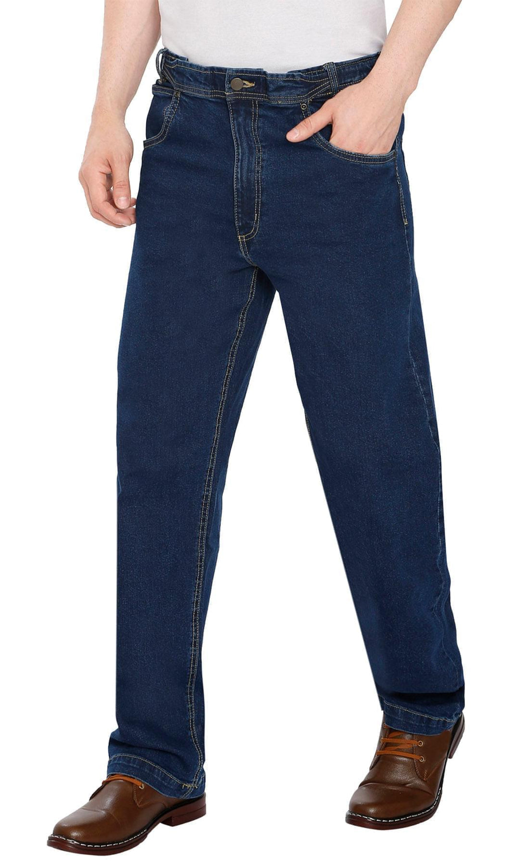 Mens Flex Waist Hidden Stretch Denim Jean