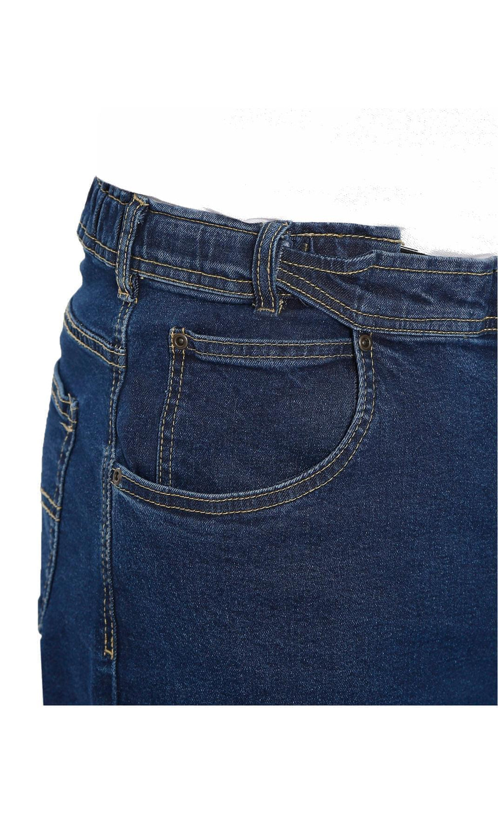Mens Flex Waist Hidden Stretch Denim Jean