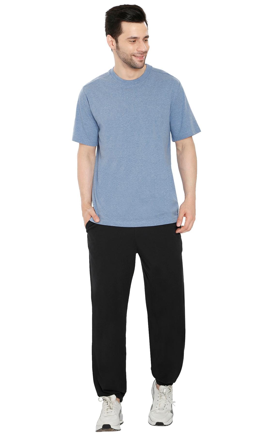 Mens Pull On Elastic Waist Knit Pants - Relaxed Dressing for Comfort