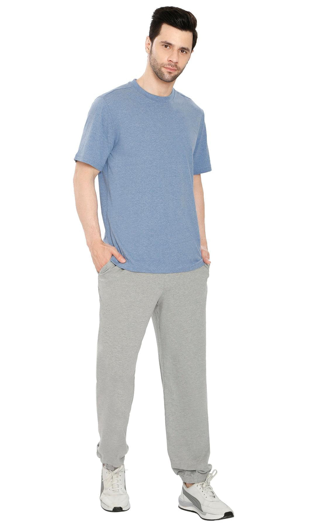 Mens Pull On Elastic Waist Knit Pants - Relaxed Dressing for Comfort