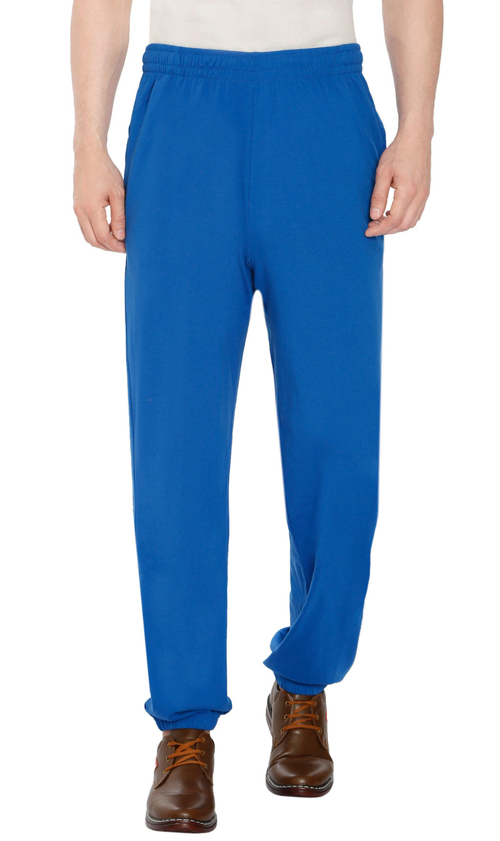 Mens Pull On Elastic Waist Knit Pants - Relaxed Dressing for Comfort