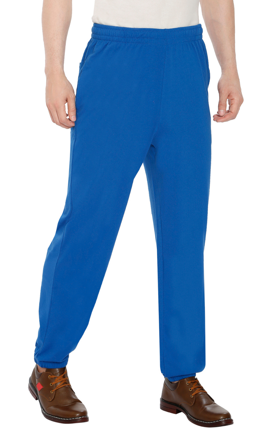 Mens Pull On Elastic Waist Knit Pants - Relaxed Dressing for Comfort