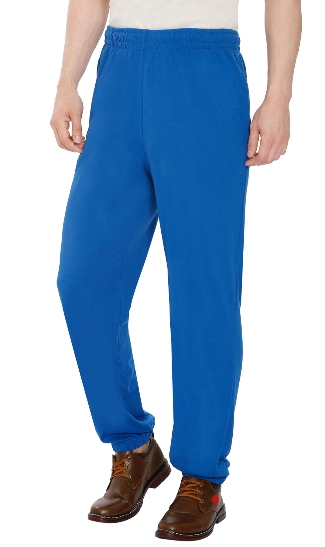 Mens Pull On Elastic Waist Knit Pants - Relaxed Dressing for Comfort