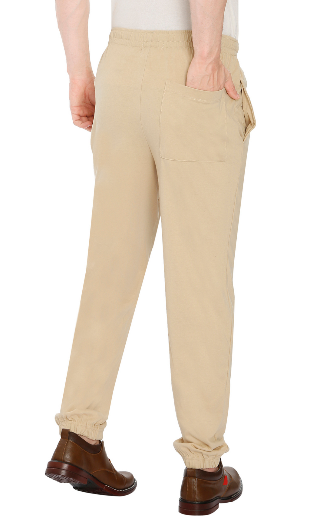 Mens Pull On Elastic Waist Knit Pants - Relaxed Dressing for Comfort