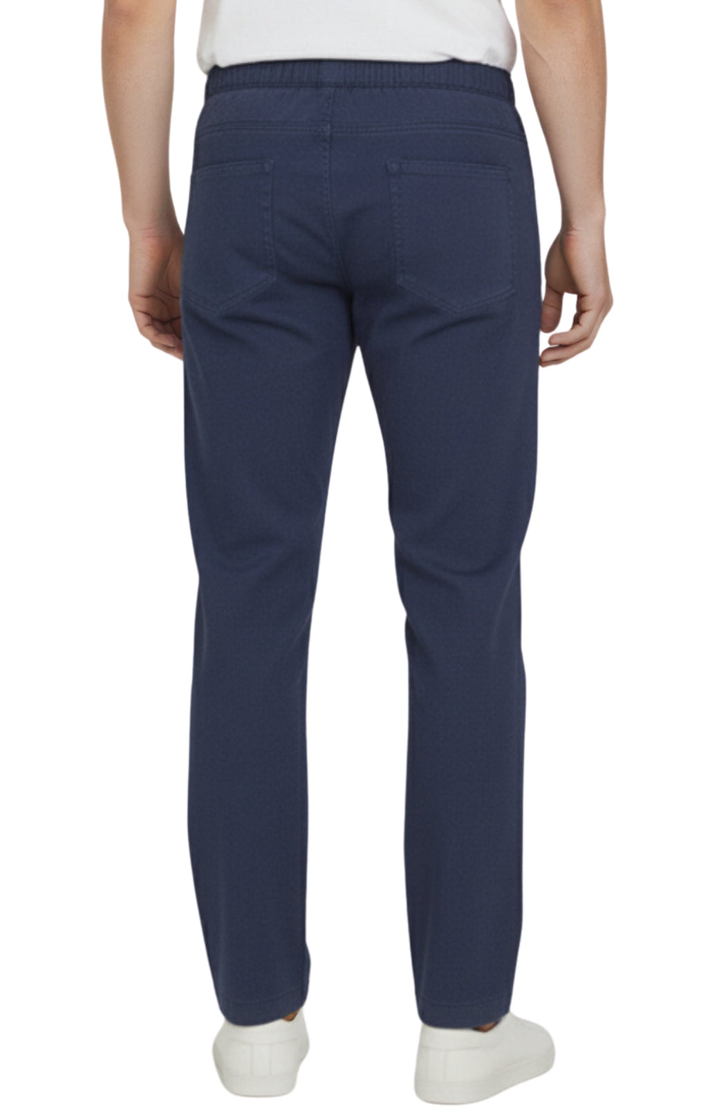 Men's Casual Elastic Waist Denim & Twill Pull on Jeans Pants