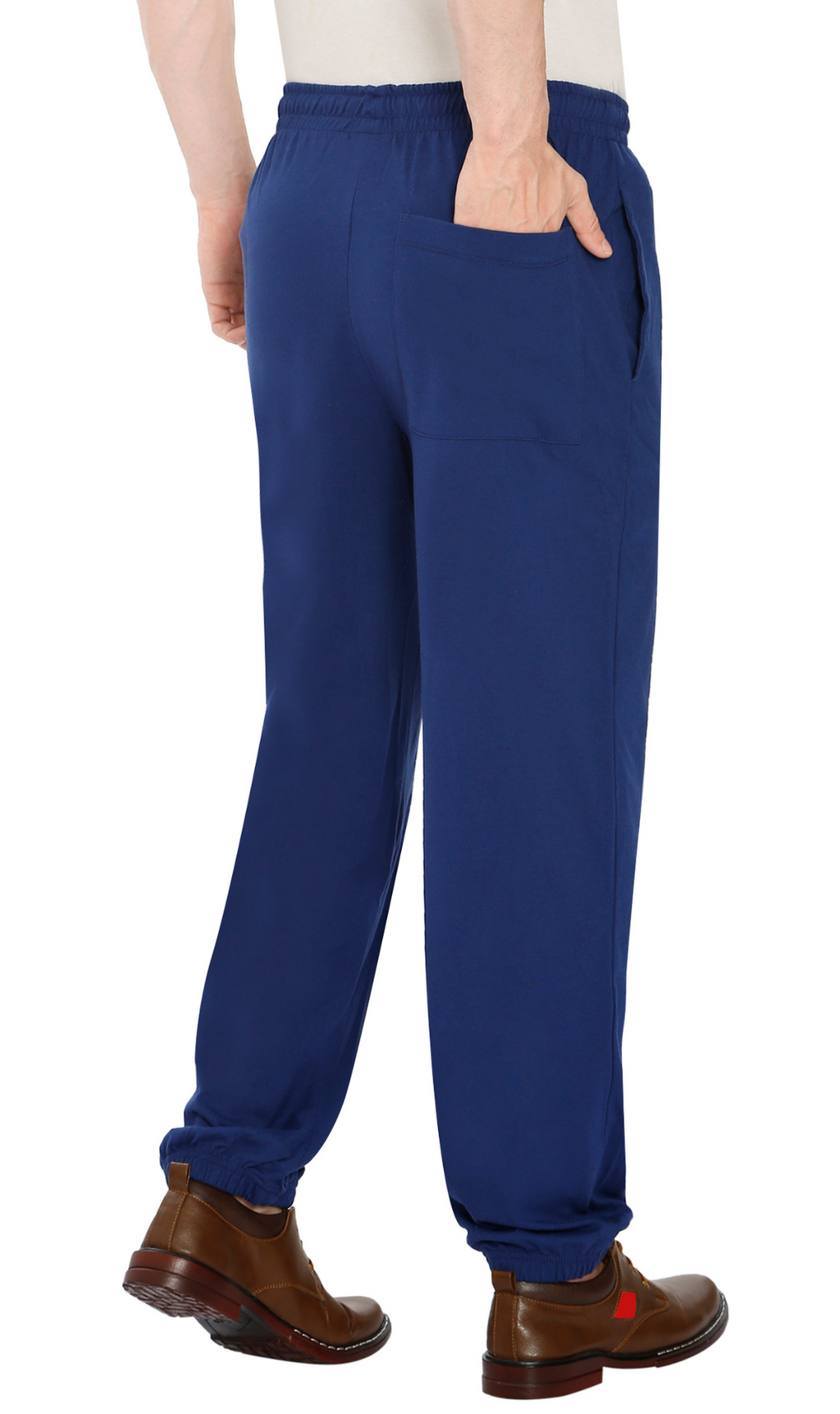 Mens Pull On Elastic Waist Knit Pants - Relaxed Dressing for Comfort