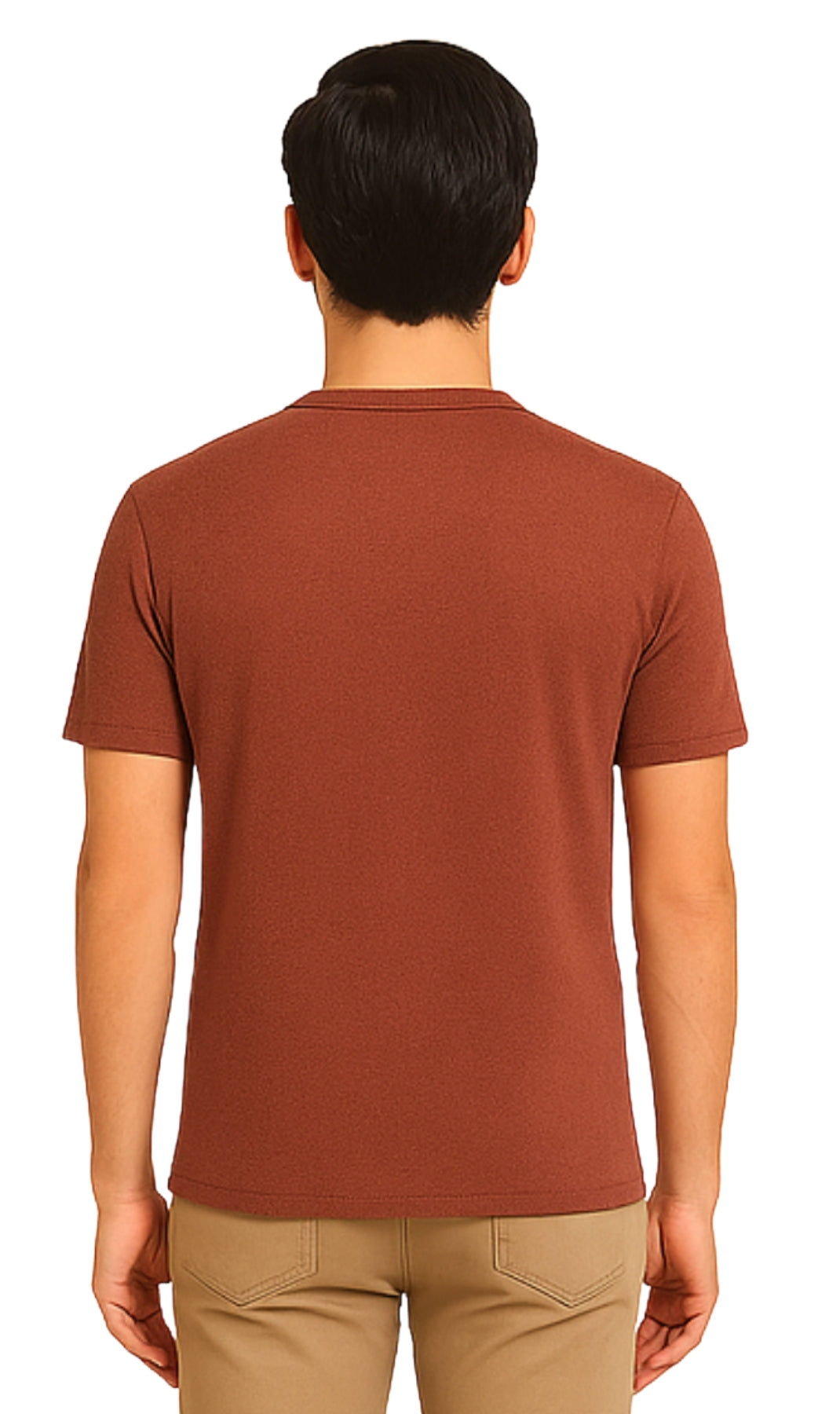 Men's Short Sleeve Henley Relaxed Fit Shirt with Pocket