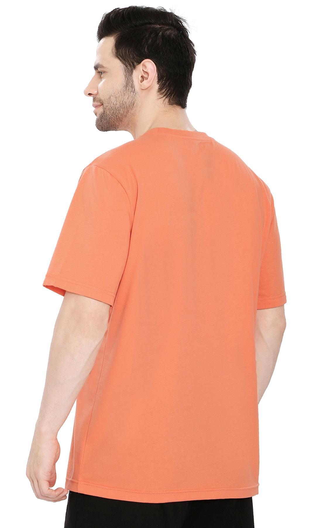 Men's Crew Neck Solid Color T-shirt in Short Sleeves and Relaxed Fit