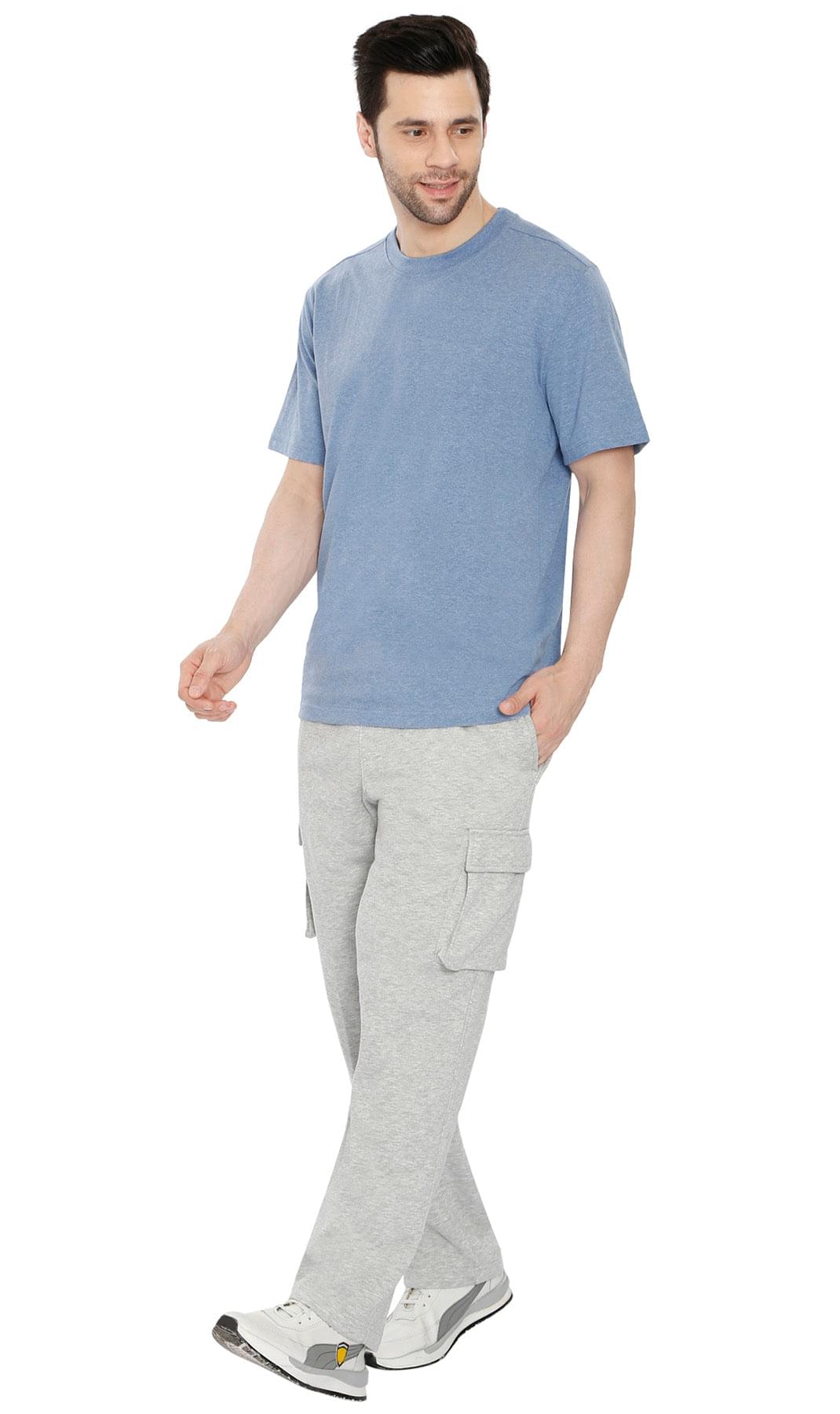 Men's Brushed Fleece Cargo Pants – Comfy Sweatpants with inner drawstrings