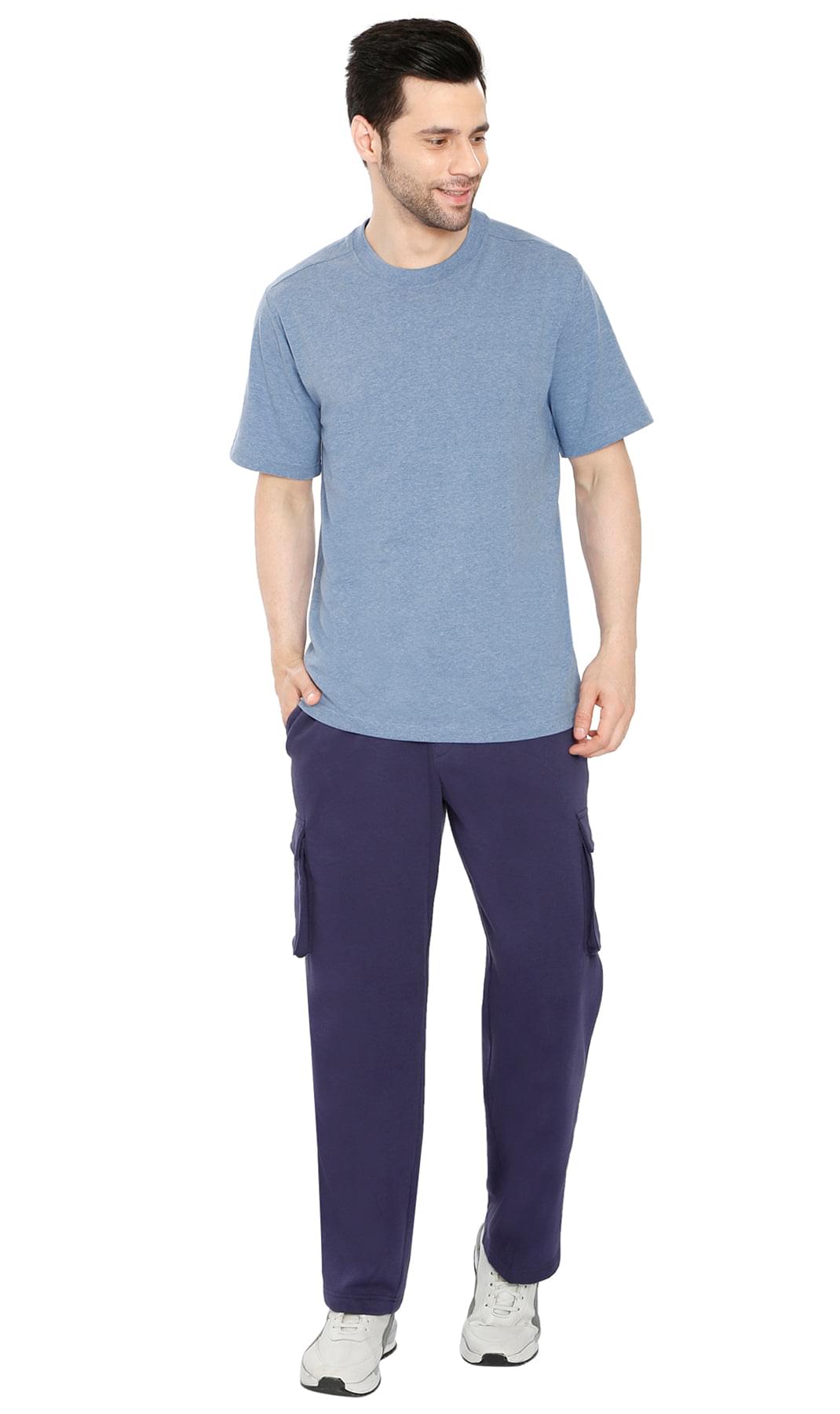 Men's Brushed Fleece Cargo Pants – Comfy Sweatpants with inner drawstrings
