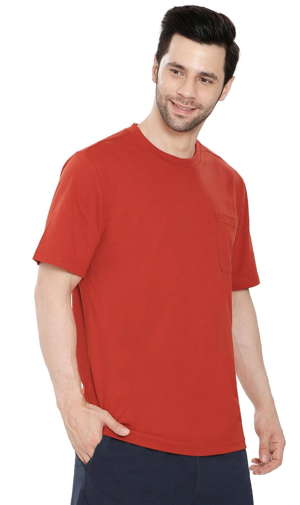Men's Regular-Fit Short-Sleeve Crew Neck T-Shirt With Chest Pocket