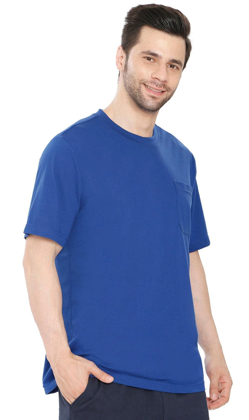 Men's Regular-Fit Short-Sleeve Crew Neck T-Shirt With Chest Pocket